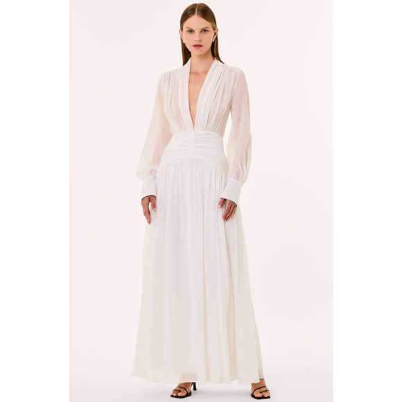 Nicholas The Label JOCELYN DRESS  IVORY US 4 - Picture 5 of 5